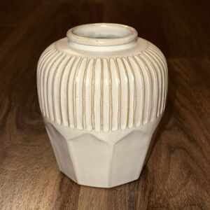 Hearth & Hand Textured Cream Vase